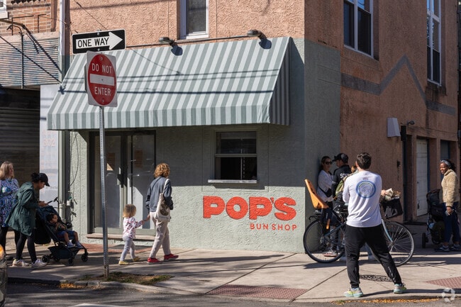 It's an orderly line at Pop's Bun Shop in the Hawthorne neighborhood.