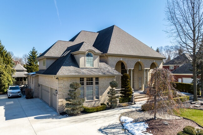 A newly built large home