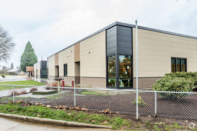 Classrooms have exterior doors at Sacajawea Elementary School in Vancouver, WA.