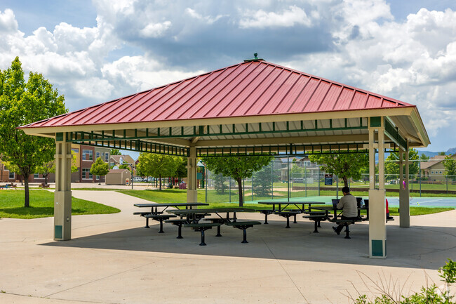 Meiklejohn Elementary School has a gazebo and playground.