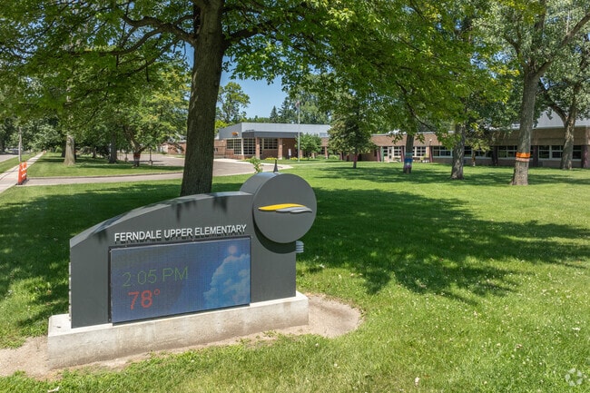 Ferndale Upper Elementary Campus signage.