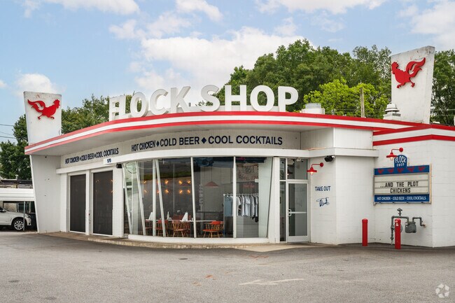 The Flock Shop is one of the more popular restaurants in the area.