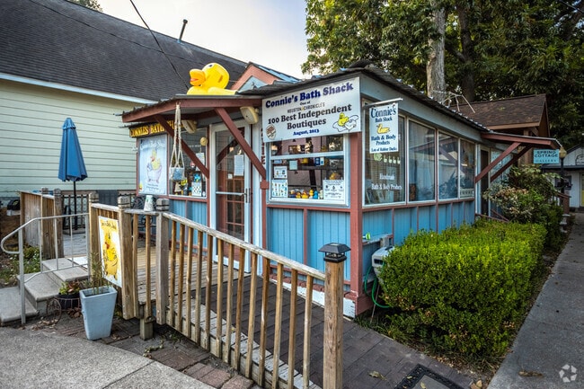 Connie's Bath Shack in Spring is a quaint shop offering bath products and rubber ducks.