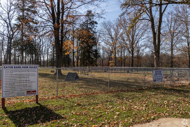 Eaton residents can take their dogs to the local dog park.
