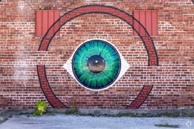 An eye catching mural grabs attention in Byers and Murphy.