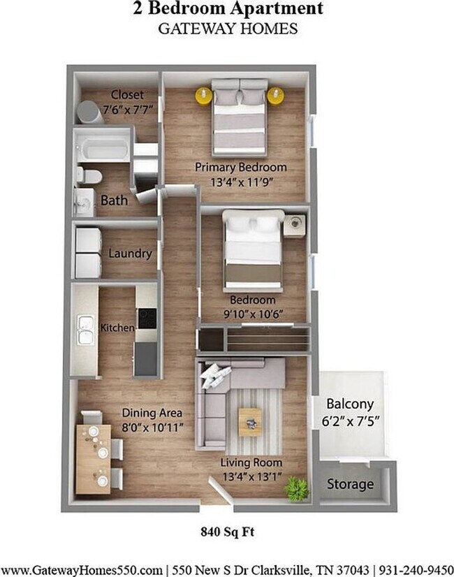 Gateway Homes, Clarksville, TN 37043 - photo 2