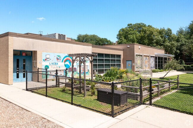 Students can test out their green thumb in the garden at Lincoln Elementary School.