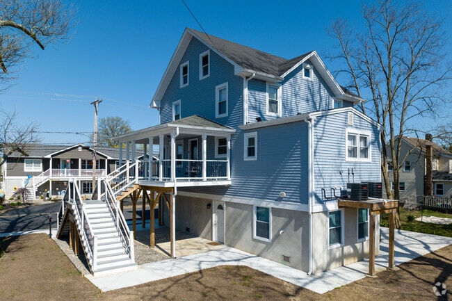 Two story beach style colonials are popular in Port Monmouth.