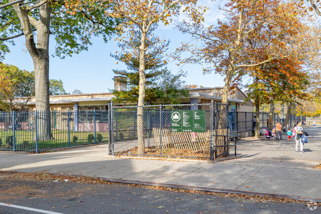 Midland Playground adjacent to P.S. 38 provides a safe and engaging play spaces to students.