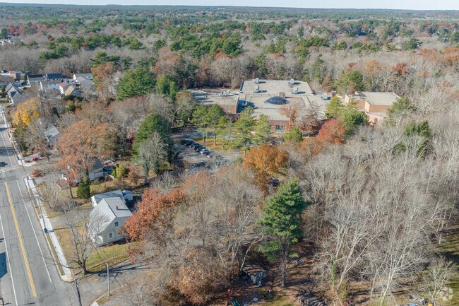 Set among neighborhood trees, The Casimir Pulaski Elementary School in New Bedford is ensconced.