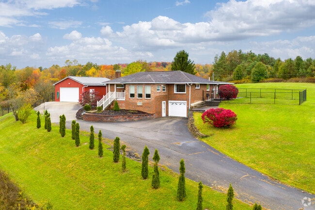 Menallen Township offers ranch-style homes with brick exteriors and generous yards.