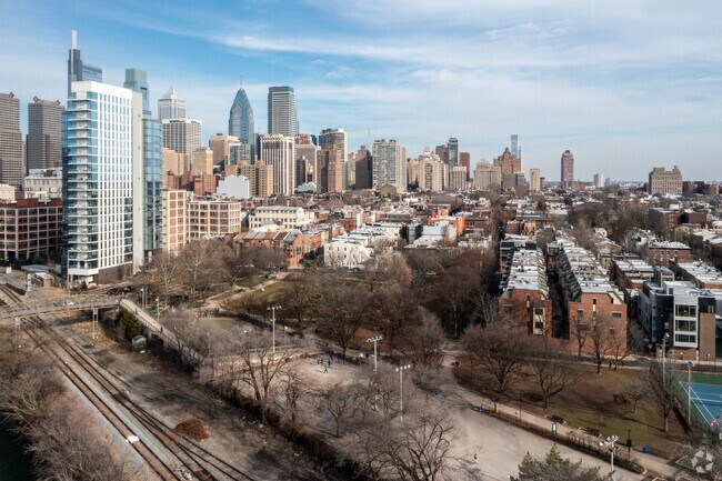 The Fitler Square Neighborhood has a view of the Schuylkill River