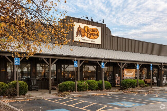 Donerail touches the north side of Lexington, where residents will find a Cracker Barrel.