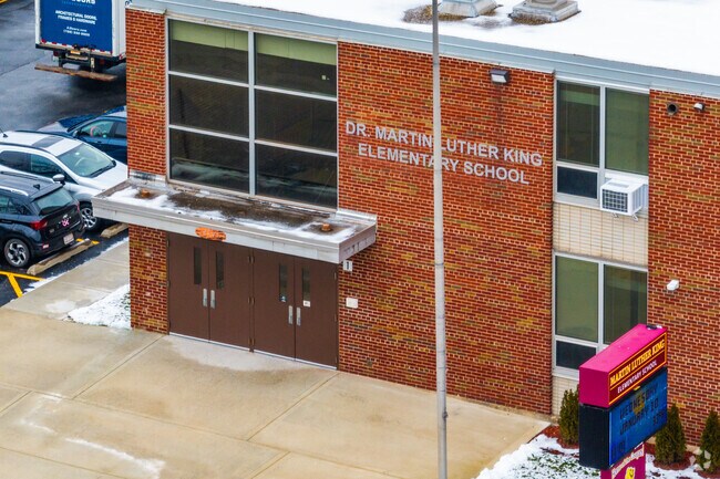 Martin L King Elementary School is located in a two stor building.