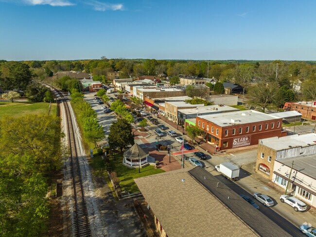 Enjoy the scenic views of the historic downtown Stone Mountain.