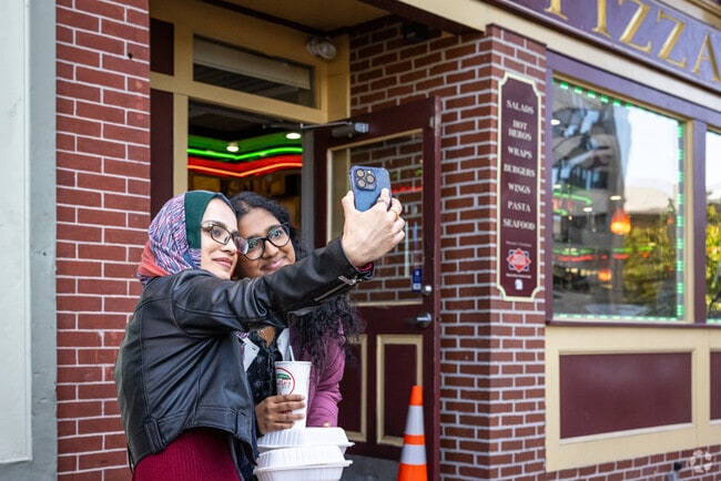 Nearby to Ewing and Carroll is Covello's Pizza which attracts a large, popular crowd for lunch.