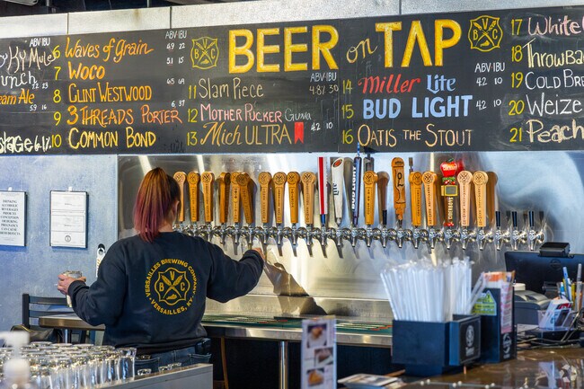 Residents in Shetland enjoy beer-battered onion rings at Versailles Brewing Company.