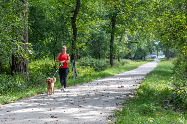 Catherine Chevalier Woods near O'hare is perfect for walking dogs.