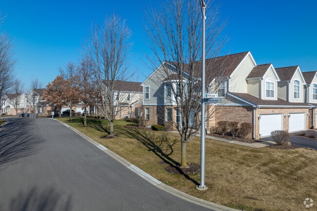 Townhomes in Central Orland sit on quiet, tree-lined streets.