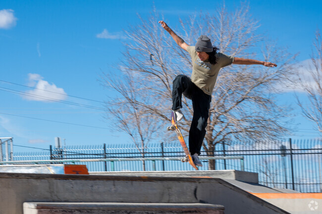 Mesa Village residents can enjoy skateboarding at Los Altos Skate Park.