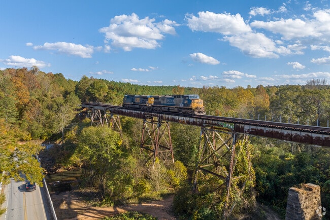 This long standing train trestle is still in daily use around the town of Social Circle.