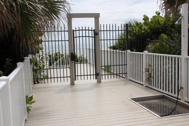 Private beach access.