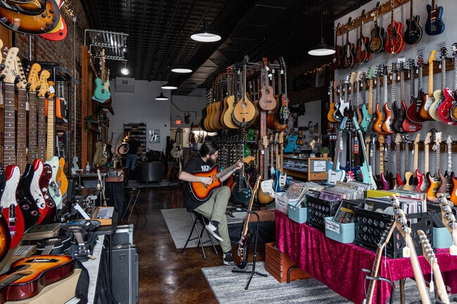 You can pick up a nice guitar at Jack's Guitarcheology in Downtown Lebanon.
