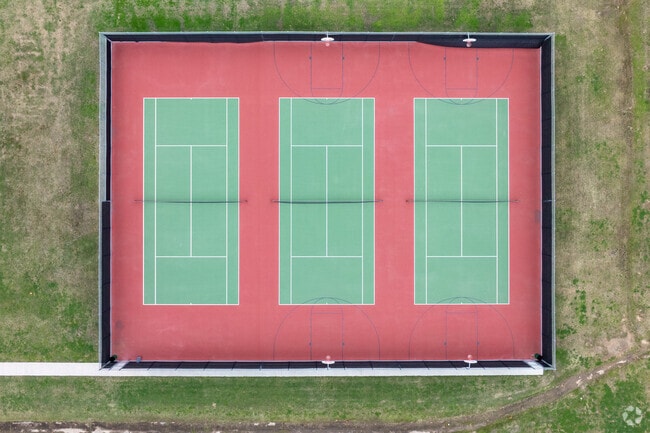 Ace your game on the vibrant courts of Bleyl Middle School.