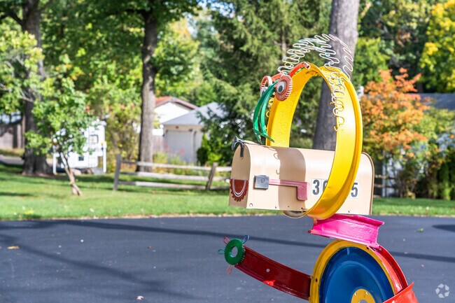 Some residents in Venetian Village have rather artistic and colorful mailboxes.