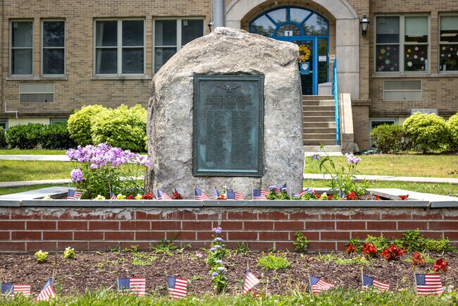 A memorial to those from Passaic County who served in WWI, Central Middle School, Long Hill, NJ.