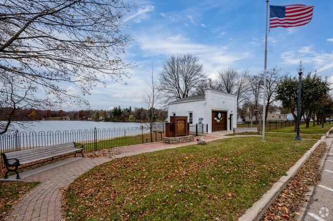 The Otter Lake Historical Museum and War Memorial overlooks the lake and park in Marathon.