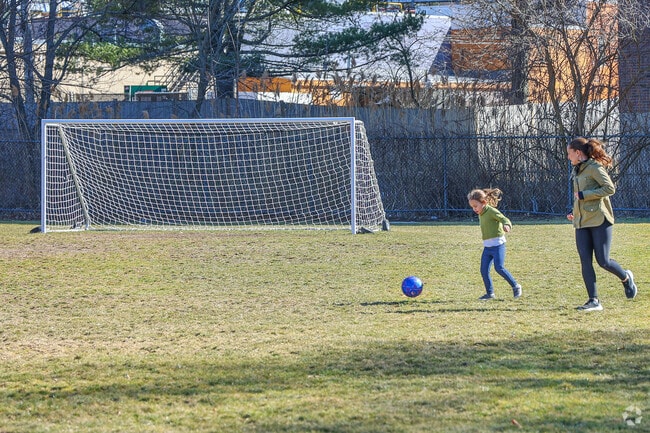 Future soccer stars take their first steps toward greatness on the vibrant fields of Melrose Highlands Franklin Field.