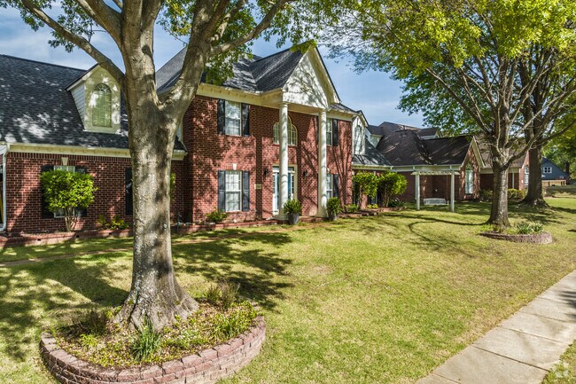 Trees line the streets in most neighborhoods in Collierville.