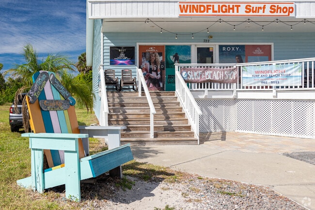 Laurel has many small businesses catering to the beach and water sport lifestyle.