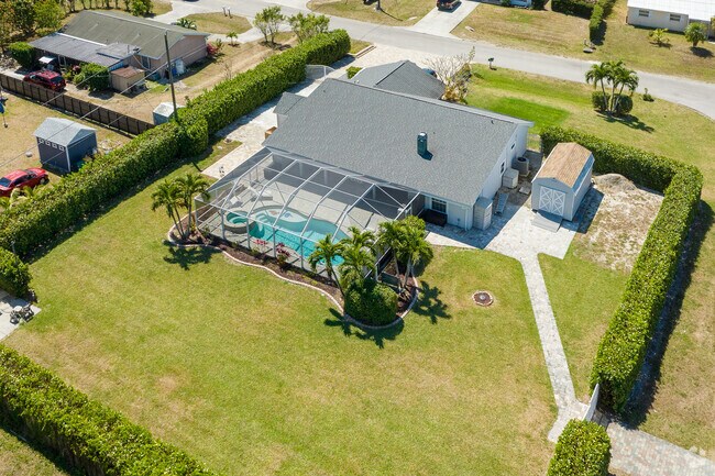 Large lots offer space for outdoor pools.