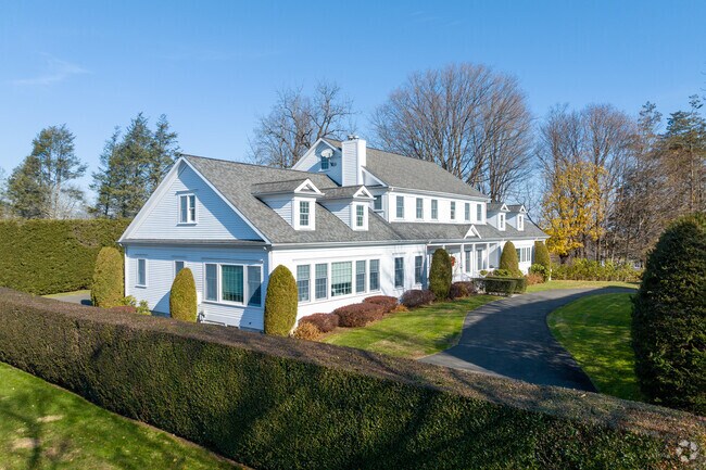 Homes in Belle Haven are very private.