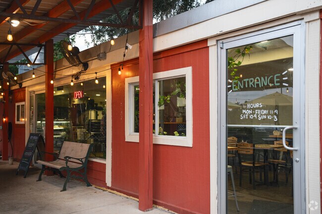 Sweet Pea Cafe visitors can dine inside or outside on the patio when open in Midtown West.