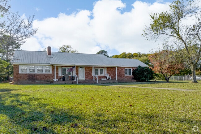 Brick ranch style homes can be found in some of the older Archer Lodge communities.