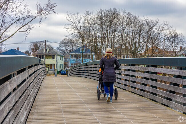 Enjoy a scenic walk on the Charles River in Watertown.