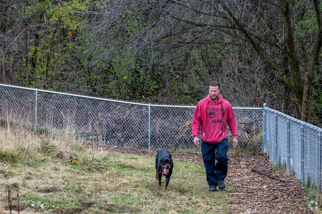 residents enjoy taking a stroll at the Battle Creek Regional Dog Park.