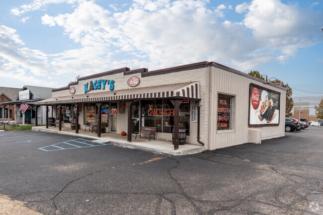 For pizza or pasta, visit Kacey's Pizza Spot in New Whiteland, IN.