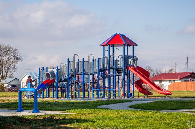 Kids play on the colorful playground at North Park in Nyssa.