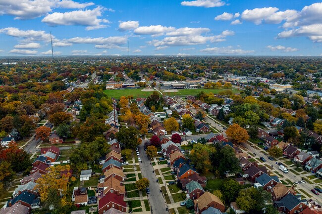 Beautiful tree-lined streets and solid brick homes characterize Schulze.
