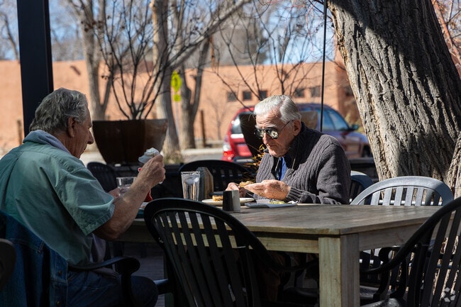 The many patios around Rio Grande Boulevard are often packed in the warmer months.