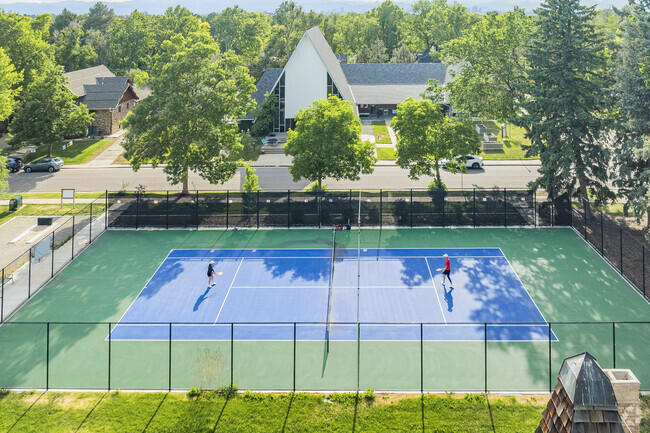 A great place for some tennis Montclair park in Montclair, CO is a stunning setting to exercise.
