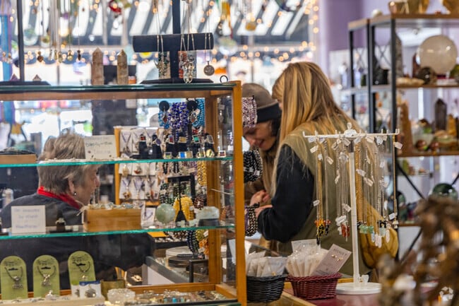 Find your antiques and rings at Enchanted Moments in Milford.