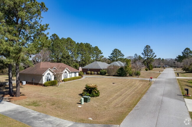 Residents in Statesboro enjoy large residential lots.