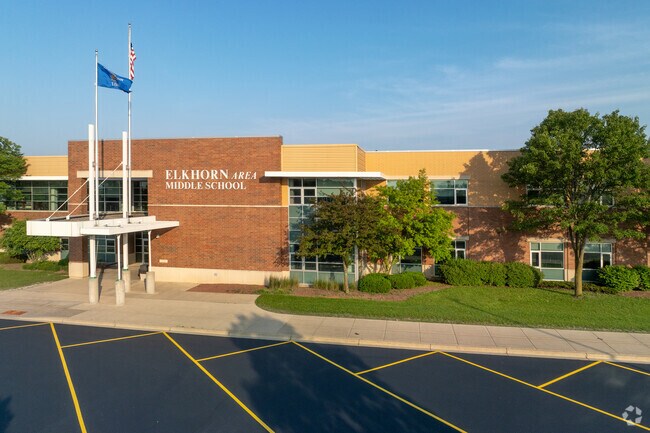Elkhorn Area Middle School, part of Elkhorn Area School District. serves grades 6-8 with pride.