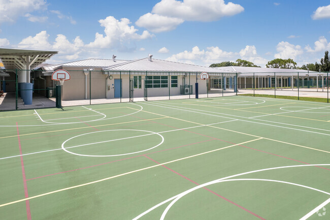 Pinecrest Elementary School in Lehigh Acres basketball courts allow students grow athletically.