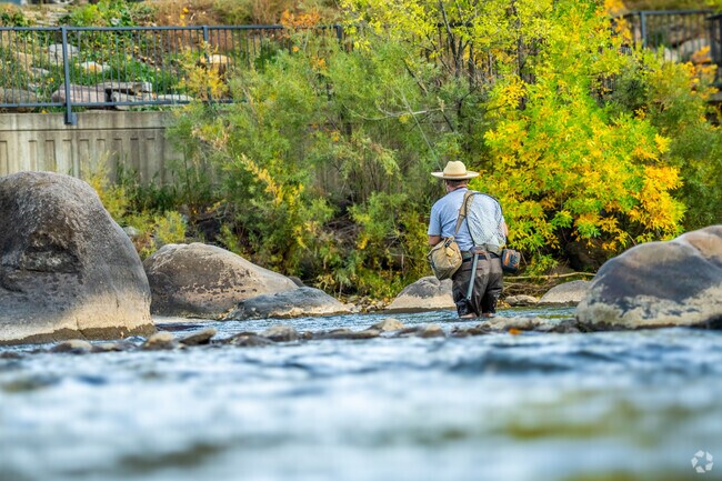Fly fishing is common in the Animas River.